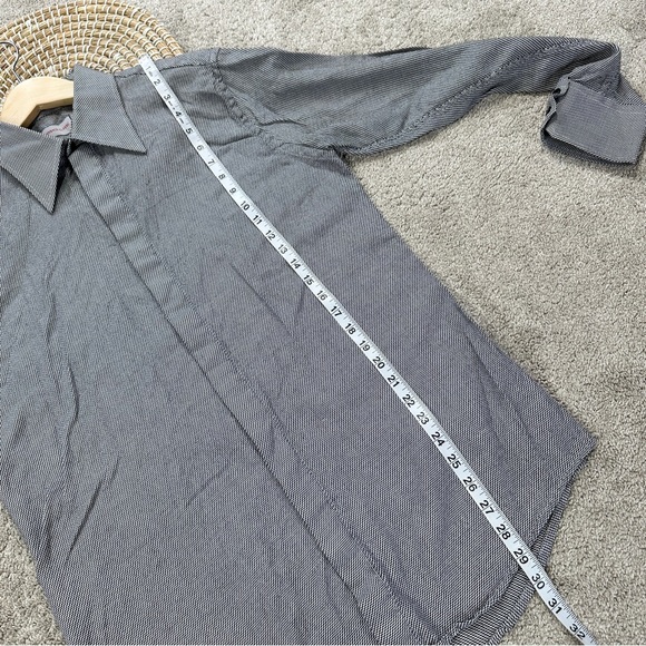 Versace Classic Men’s Button Up Shirt Longsleeve Sharkskin Print Geometric M - Picture 14 of 15